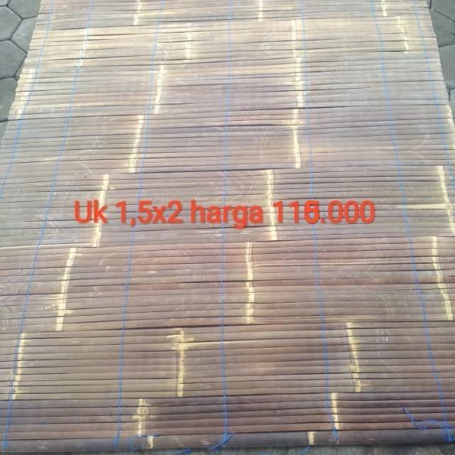 Best Seller Anyaman/Tirai/Kerai/Kere Bambu Wulung Ukuran 1,5X2 M Premium