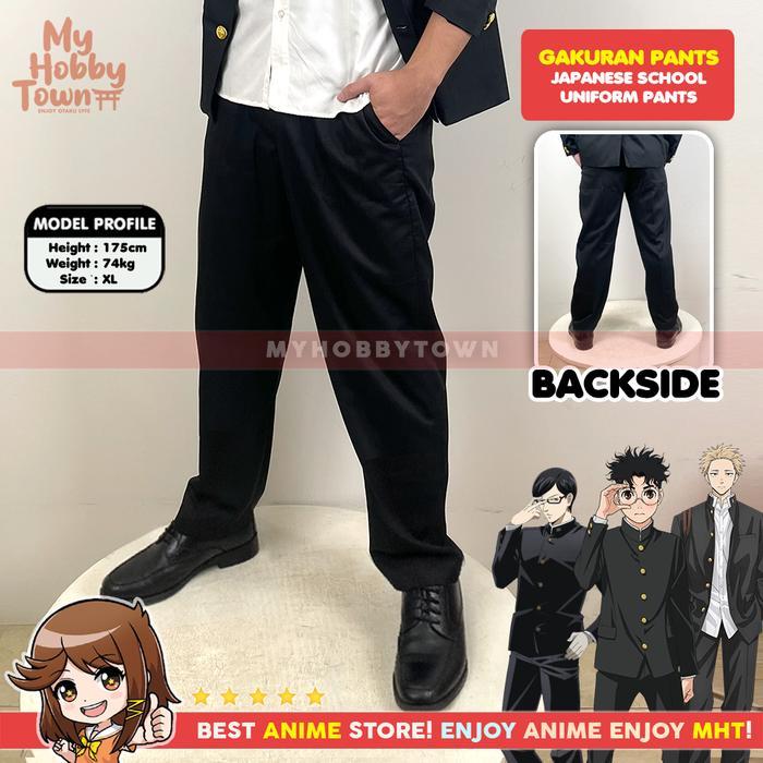 Celana Gakuran Anime Seragam Sekolah Jepang Japanese School Uniform Okarun Oreki Houtarou Sakamoto y