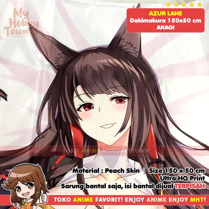 Sarung Bantal Anime Dakimakura Azur Lane : Akagi