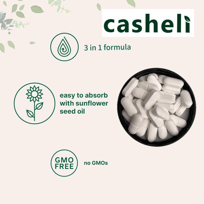 Casheli Supplement Vitamin D3 + Magnesium Glycinate + K2 Terlaris