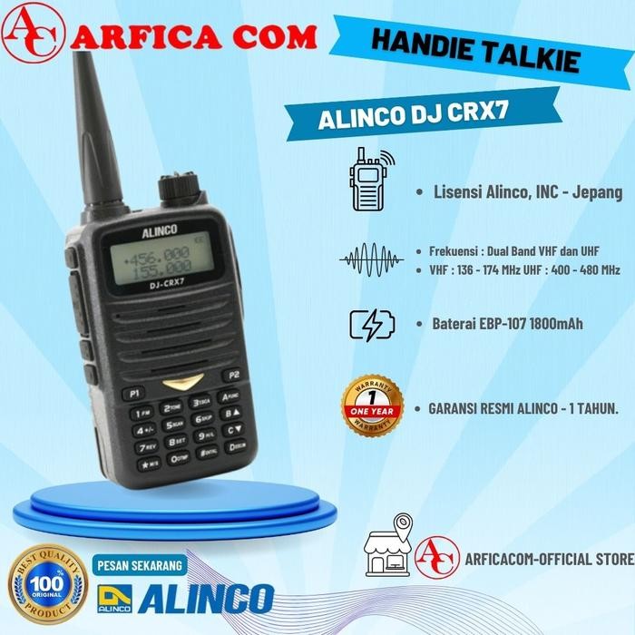 HT ALINCO DJ-CRX7 DUALBAND - HT ALINCO DJ CRX 7 VHF / UHF ORIGINAL
