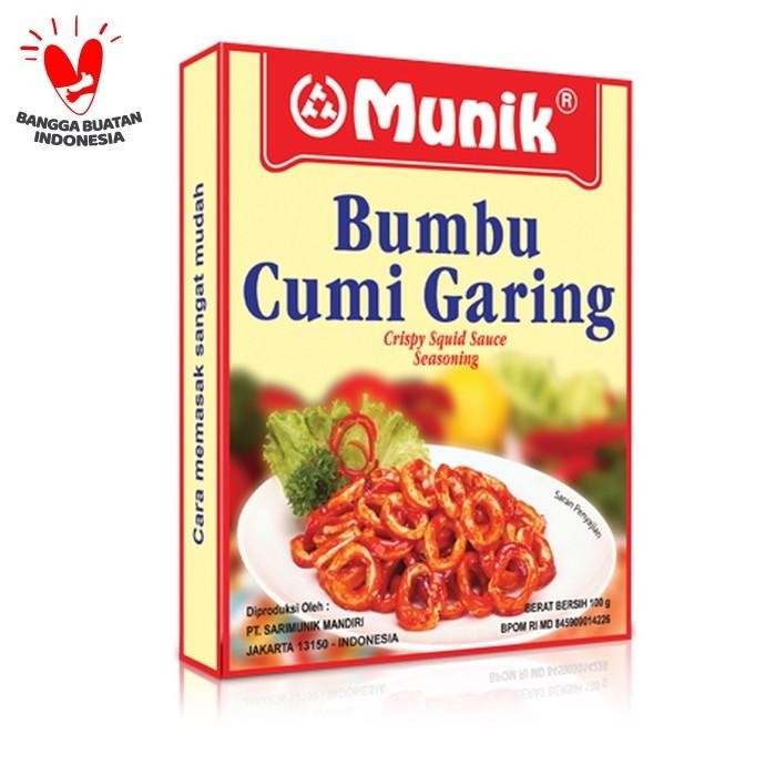 

Stok Baru Bumbu Cumi Garing Munik - 100 gr