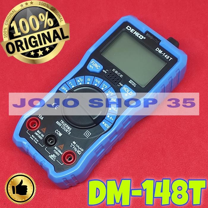 Digital Multitester Avometer Multimeter Dekko Dm-148T Dm148T Dm 148T