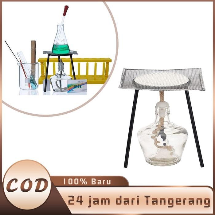 Set Paket Pemanas Laboratorium Lampu Spirtus Kawat Kasa Abses Kaki Tig
