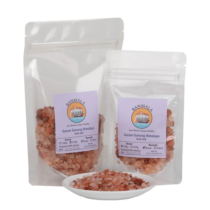 

Pilihan- Garam Himalaya Natural Pink Salt Kristal Dan Halus 250G Banmala Spices
