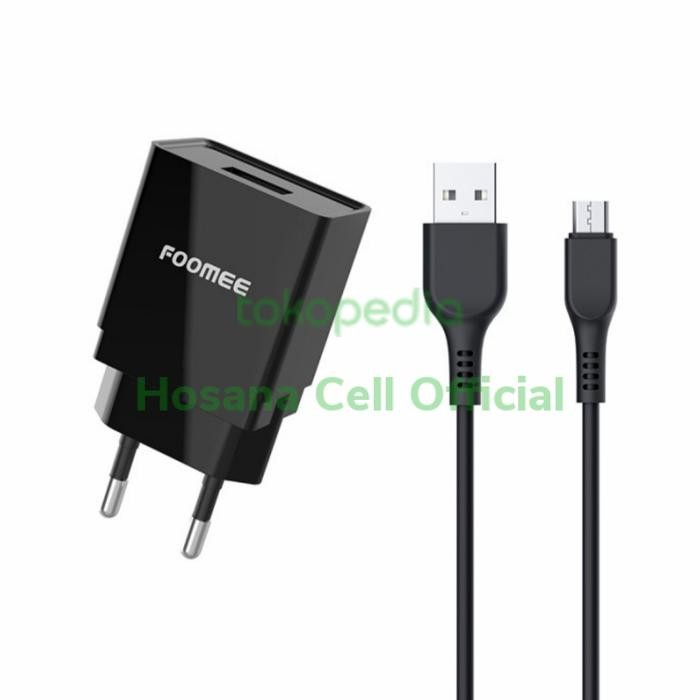 Pilihan- Adaptor Charger Foomee Cc27S Charger Single Usb 1.5A With Micro Cable