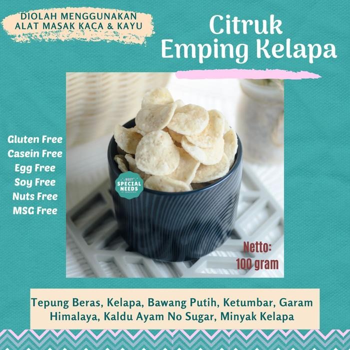 

Pilihan- Citruk Emping Kelapa Tanpa Gluten, Msg, Sugar, Egg - Goreng Di Panci Kaca Pilihan Yang