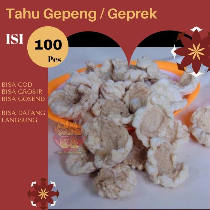 

Pilihan- Tahu Gepeng Isi 100 Pcs Gratis Kardus Toping Seblak Baso Aci Baso Cuanki