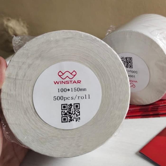 

Pilihan- Kertas Label Thermal Stiker Winstar 100X150 Isi 500 Lembar