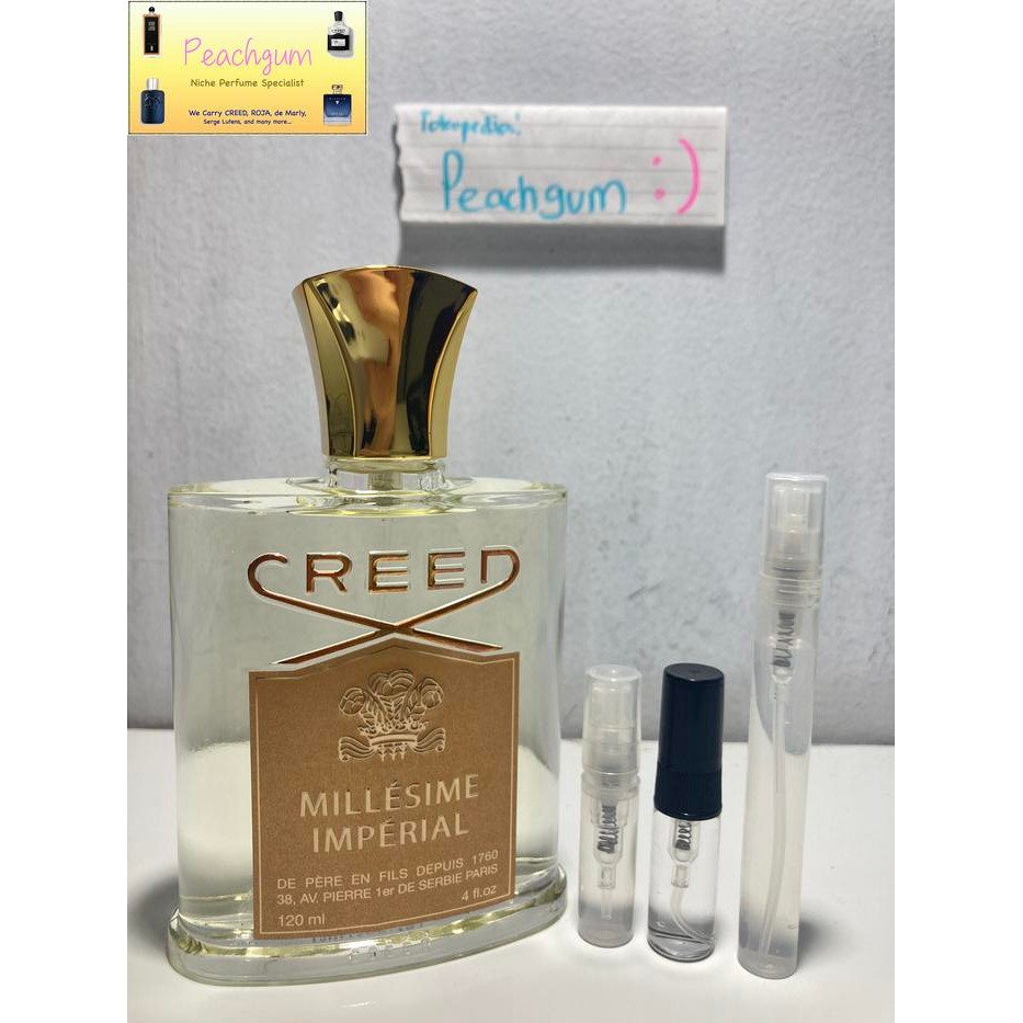GRATIS ONGKIR DECANT Creed Millesime Imperial BATCH 2014 ORIGINAL FA559