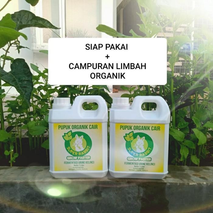PUPUK ORGANIK PUPUK CAIR FERMENTASI URINE KELINCI 1 LITER
