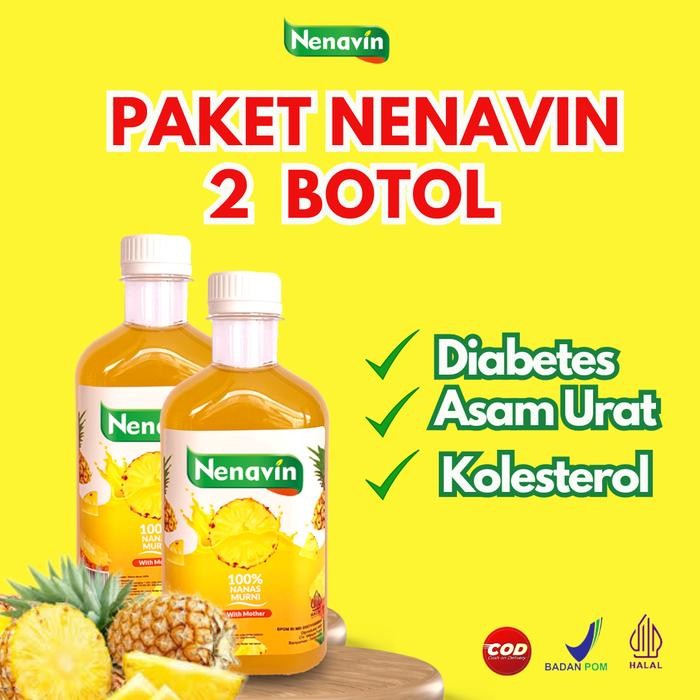 

TERLARIS Nenavin Cuka Nanas Kaya Bromelain dan Vitamin C Lebih Hemat 2 Botol READY STOCK