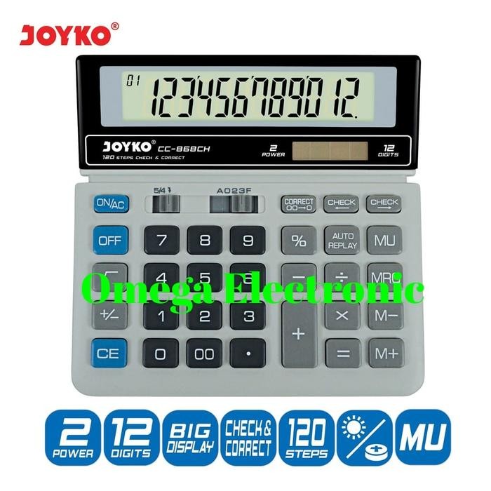 

Joyko CC 868CH Calculator Kalkulator CC-868CH 12 Digits Check Correct