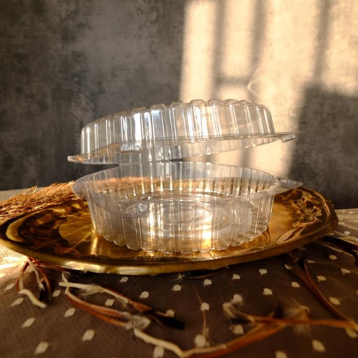 Pilihan- Mika Kue Bolu Diameter 19 Mika Plastik Bening Bulat Mika Bolu Chiffon