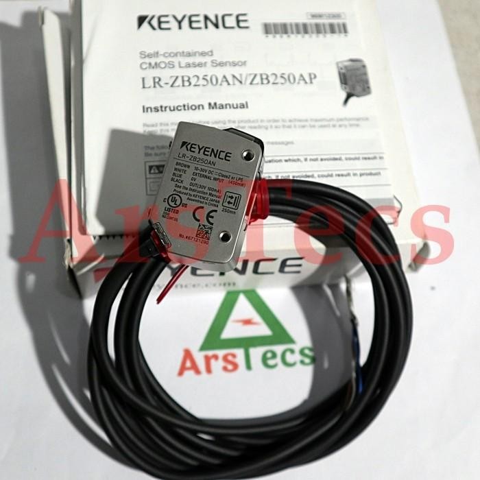 Laser sensor Keyence LR-ZB250AN CMOS Tipe NPN Jarak 250mm Original suhu
