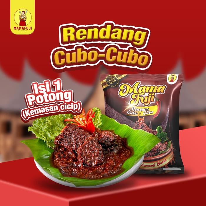 

Pilihan- [New Launching] Mamafuji - Rendang Daging Cubo-Cubo 80 Gram (Kemasan Cicip) Isi 1