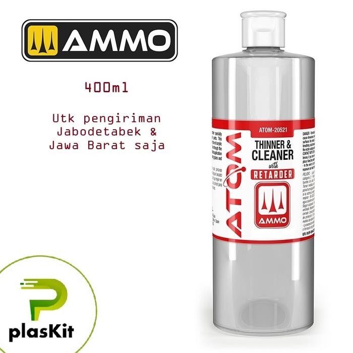 

20521 : Acrylic Thinner & Cleaner With Retarder (400Ml) ( For Brush & Airbrush ) - Atom Color Paint