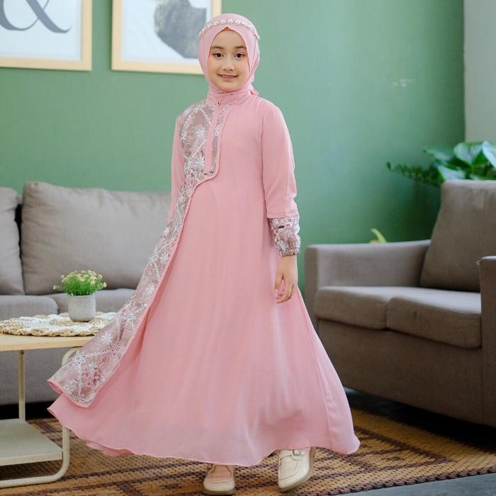 muna Alifa Dress // Gamis Anak Premium