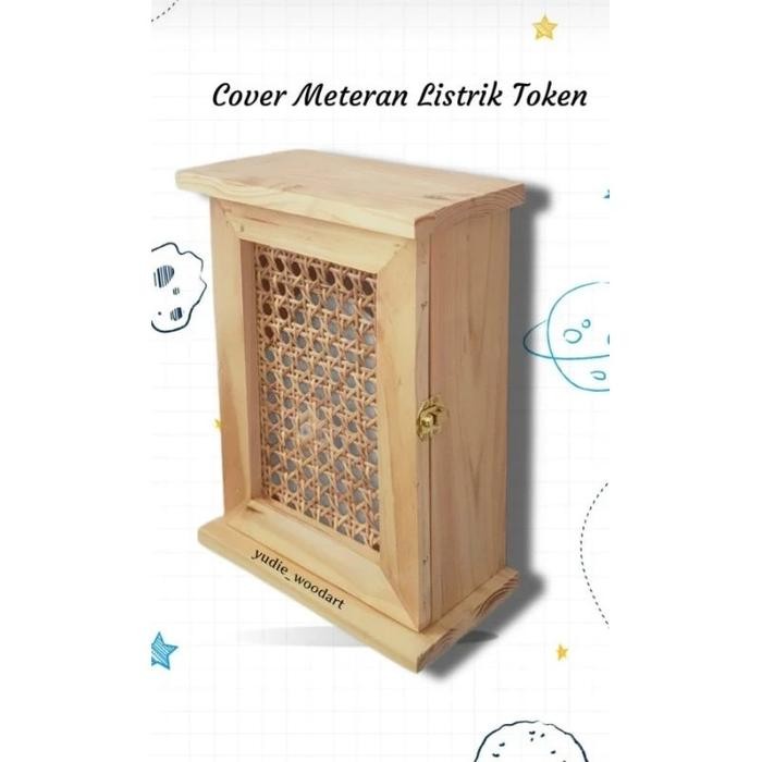 Box KWH Meter Listrik Cover Panel Listrik MCB Tempat Meteran Listrik Kayu Dan Pengaman Stop kontak