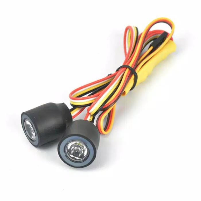 Pilihan- Led Eagle Eye For Hard Body Jeep Wrangler Rubicon Rc 1/10 Led Rc 1/10