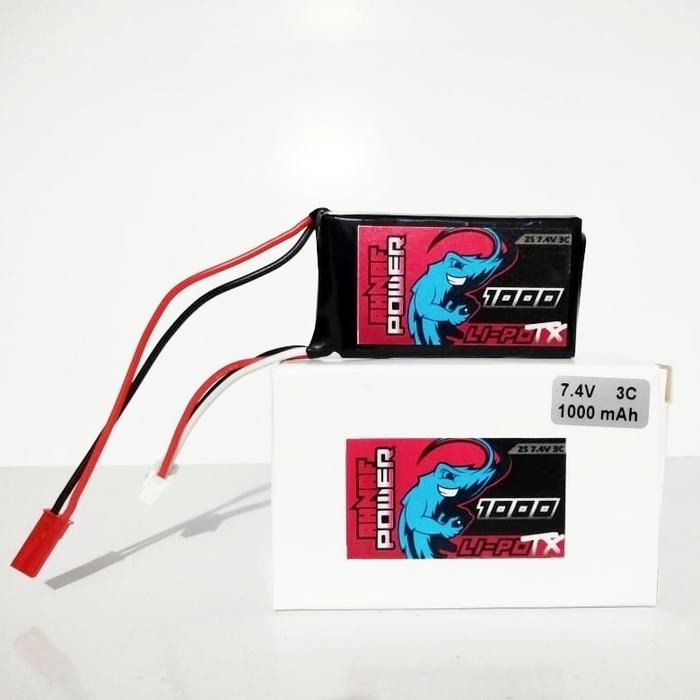 Pilihan- Lipo 2S 7.4V 1000Mah 3C Untuk Remot Transmitter