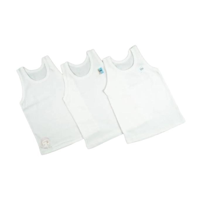 Baju Kaos Dalam Singlet Anak Laki-laki dan Perempuan Baju Dalaman Anak Sekolah Bahan Katun