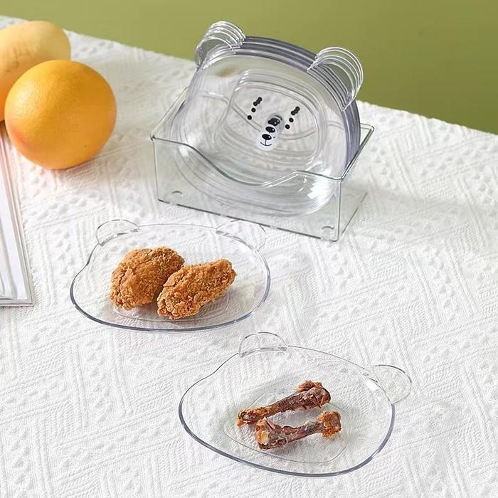 Piring Makan Beruang Perlengkapan Dapur Rak Meja Koleksi Tempat Snack