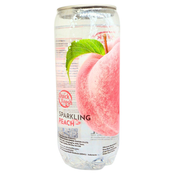 

S01765 QUICK FRESH PEACH SPARKLING JUICE 350ML MAJU BERSAMA (20250915)