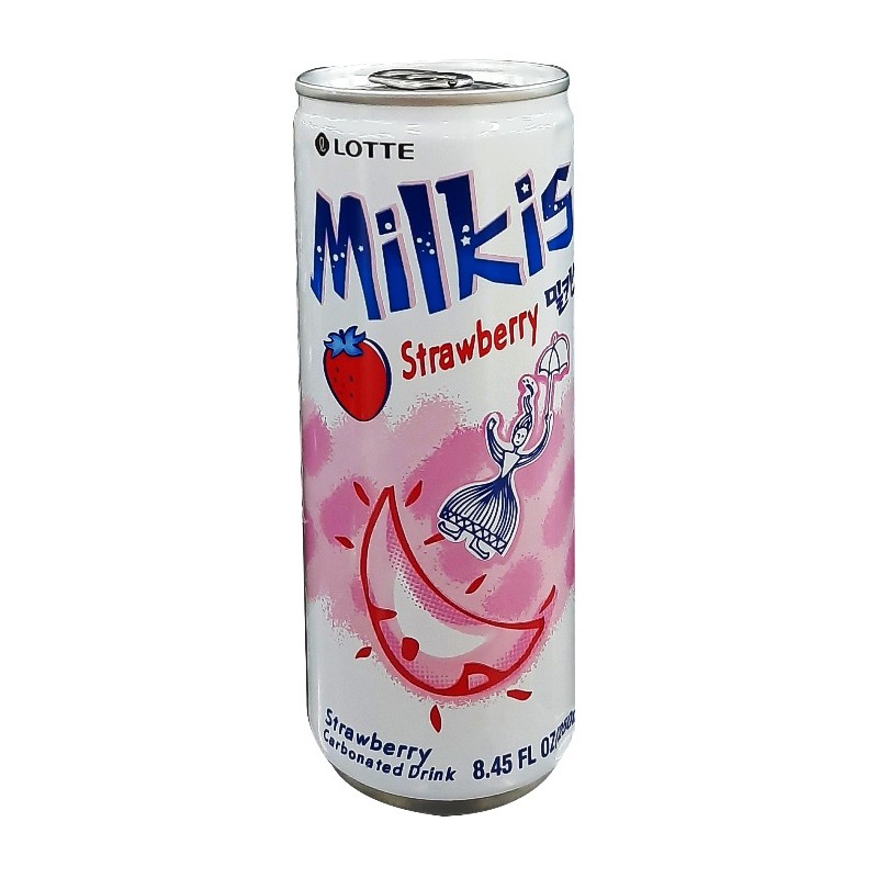 

S18065 LOTTE MILKIS STRAWBERRY MINUMAN SODA 250ML MAJU BERSAMA (20250916)