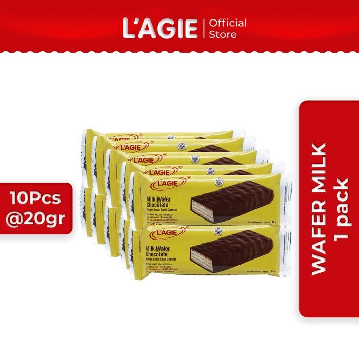 

Lagie Coklat Wafer Milk Susu 10x20gr