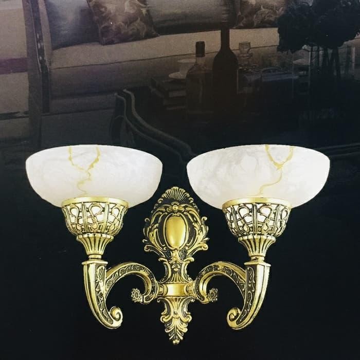 Termurah Lampu Dinding Klasik 2 Lampu Elegan Terlariss 