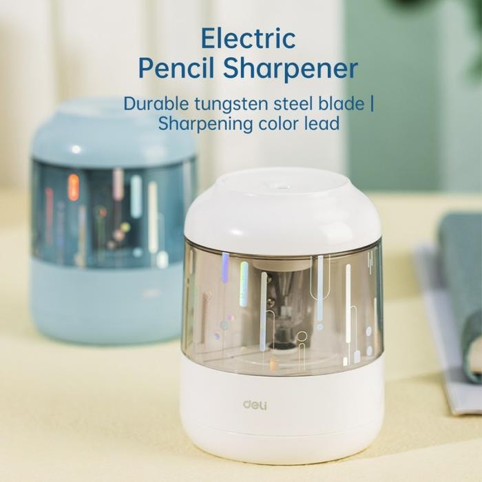

OJ [BUY1GET1] Deli Electric Pencil Sharpener / Rautan Pensil Otomatis Lucu EH508 FREE PENCIL 2B