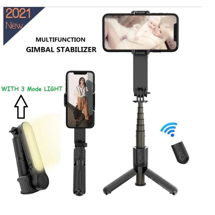 Gimbal Stabilizer Led L09 Selfie Stick Tripod Shooter Hp