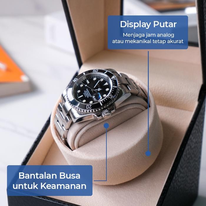 Kotak Tempat Jam Tangan Automatic Watch Winder 1 Slot