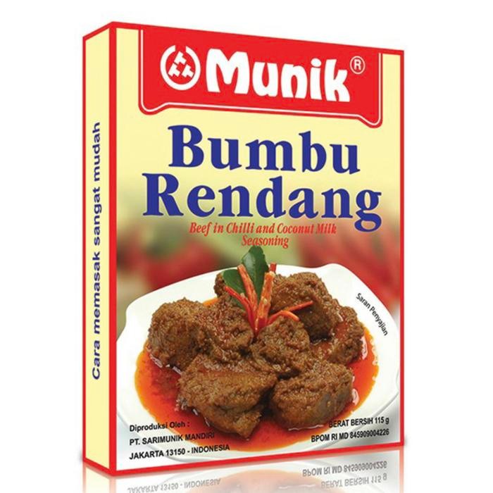 

Stok Baru Bumbu Munik Rendang 115 grm Bumbu Masak Rendang Pasti Enak