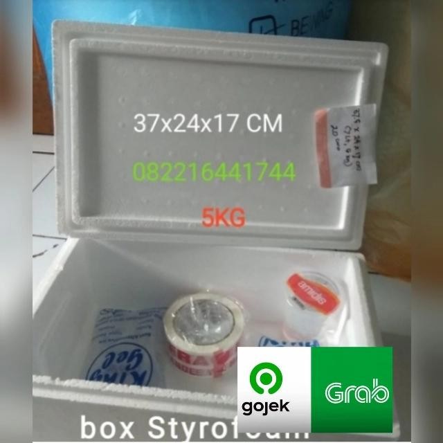 Pilihan- Box Styrofoam Cimahi Uk. 37X24X17Cm, Untuk Cupang, Frozen Food