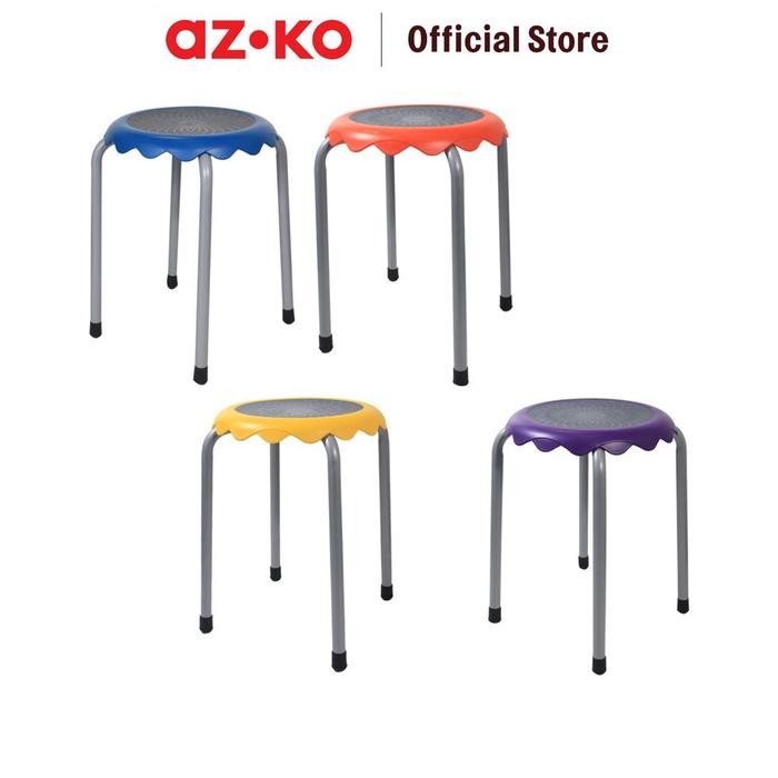 RJ AZKO Soleil Bangku Susun Stacking Stool Tempat Duduk Serbaguna Perabot Tempat Duduk