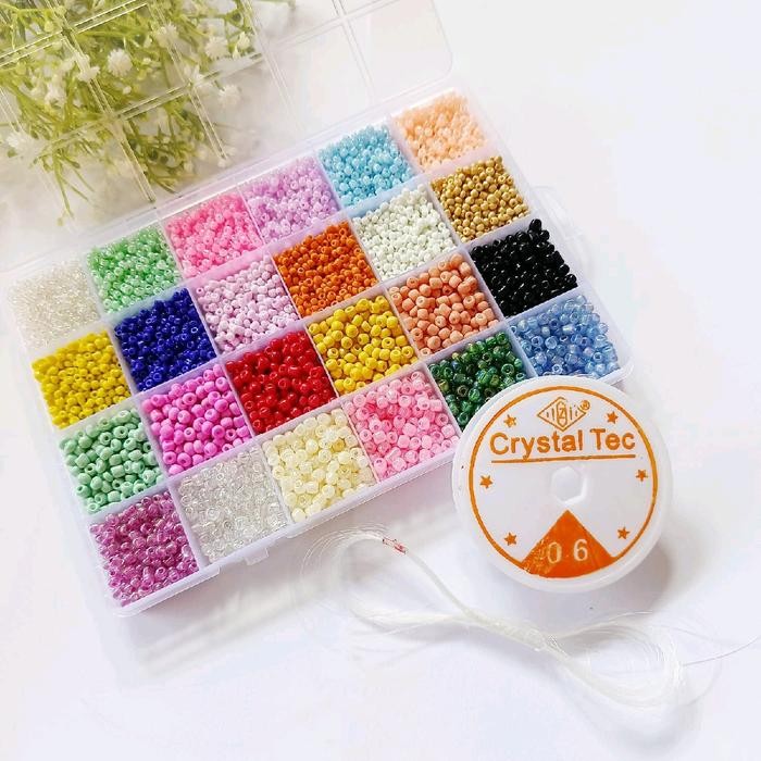 

New Manik Mote Payet Mix 24 Sekat Size 8/0 & 6/0