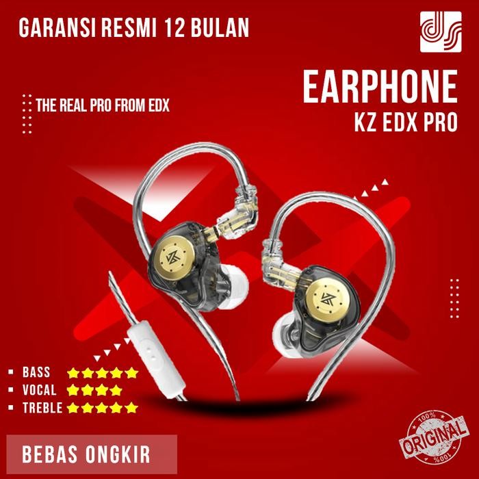 New KZ EDX Pro Basshead Earphone with Mic upgrade EDX