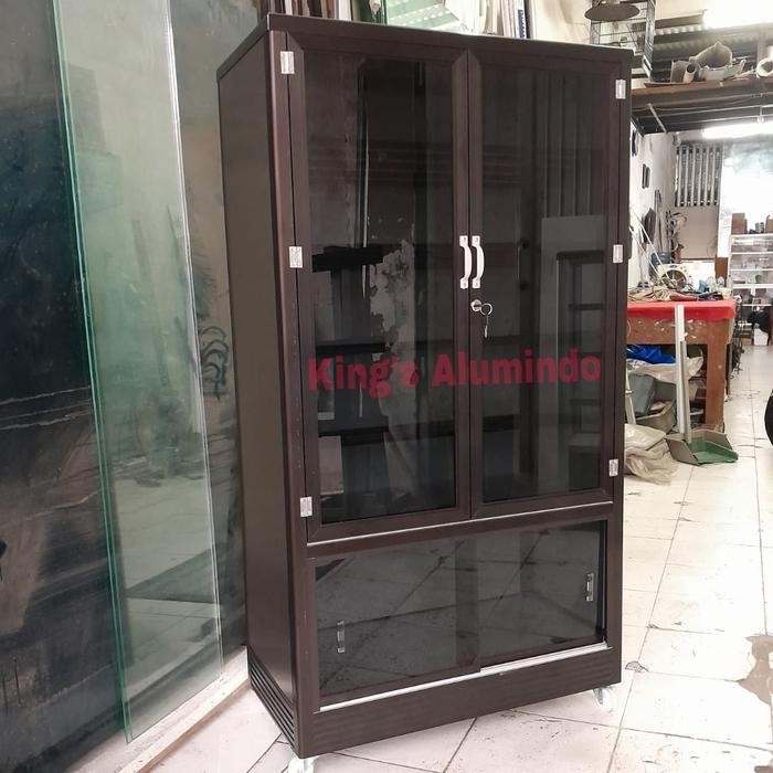 ASLI Lemari sepatu aluminium - rak sepatu aluminium READY STOCK