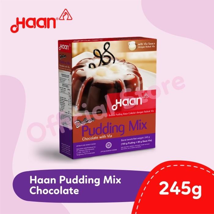 

Stok Baru HAAN DELIMA PUDDING CHOCOLATE 245gr - BAKING PREMIX FLOUR
