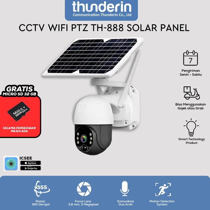 CCTV Camera WIFI PTZ Outdoor Solar Power TH-888