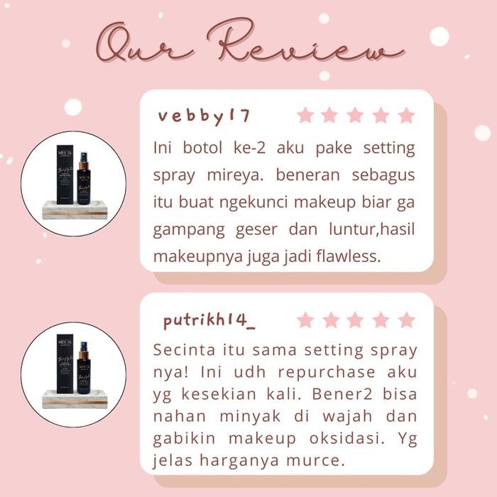 Pilihan- [2 Pcs] Mireya The Art Flawless Setting Spray 100Ml - Mireya Setting Spray & Finishing