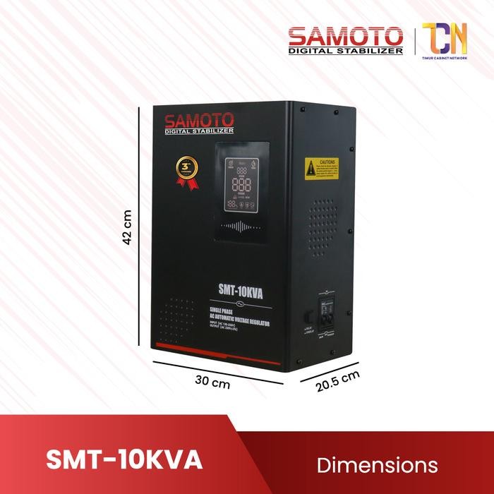 Terbagus Samoto Stabilizer 10000Va Stavolt Single Phase Stavolt Smt10000Va Stabiliser Ac Automatic