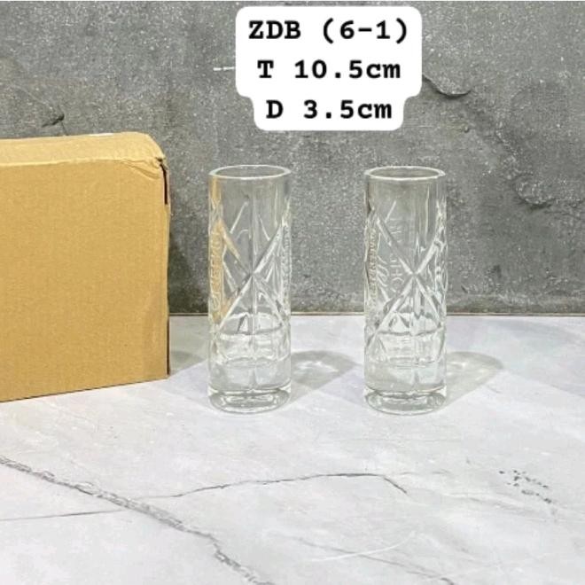 Gelas sloki tinggi/Gelas shot/Sloki gelas/Gelas sloki/Gelas kaca