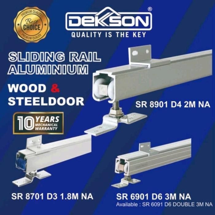 Rel Sliding Pintu Geser Dekson SR 8901 D4 2 meter Aluminium
