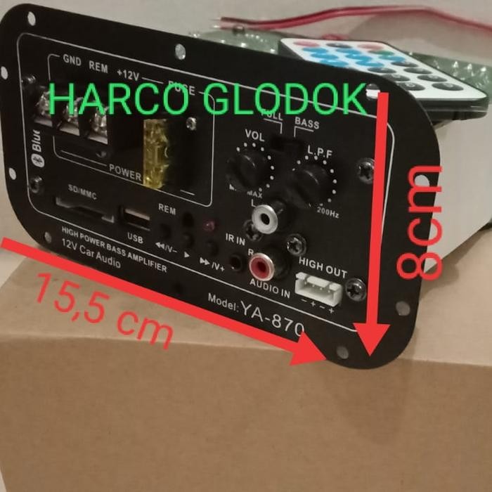 Ready kit basstube subwoofer YA-870 BLUETOOTH USB-SD 350watt