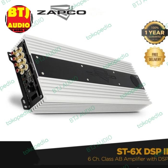 Ready POWER 6CH ZAPCO ST-6X DSP AMPLIFIER WITH DSP (ORIGINAL RESMI ZAPCO)