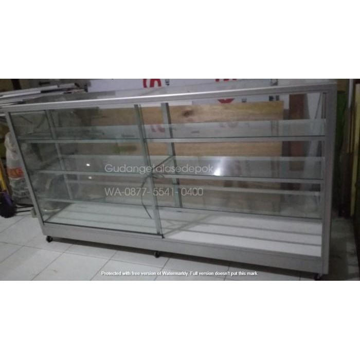 Etalase Kaca 1 M atau 2 m atau 1.5 m