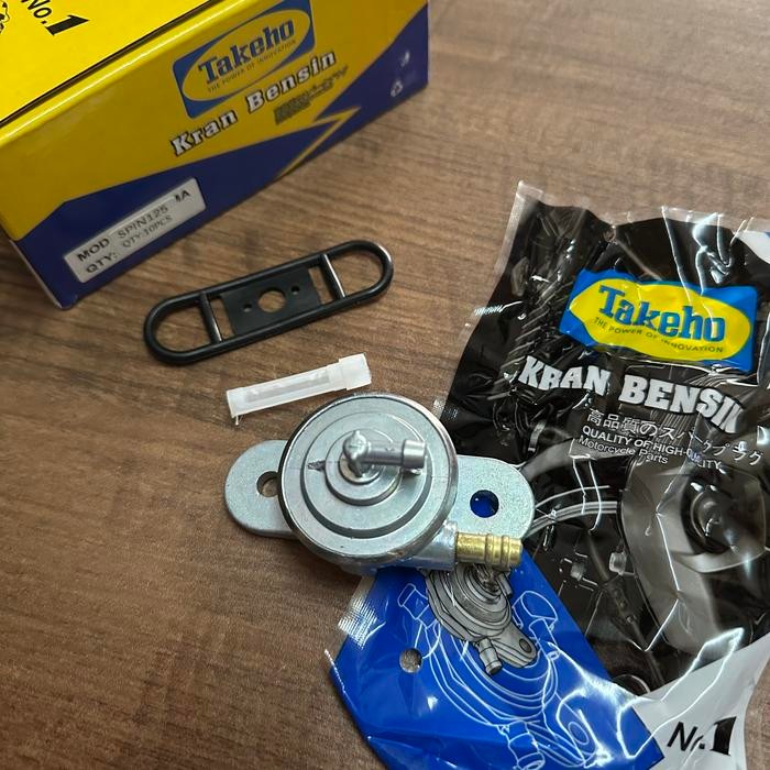 STOK READY. TAKEHO SPIN 125 KERAN BENSIN ASSY KRAN MEMBRAN TANGKI FUEL VAKUM VACUM MOTOR SKYDRIVE